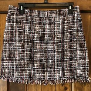 Forever 21 Pink Tweed Skirt Size Large